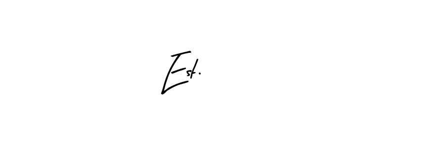 Make a beautiful signature design for name Est. 2022. With this signature (Arty Signature) style, you can create a handwritten signature for free. Est. 2022 signature style 8 images and pictures png