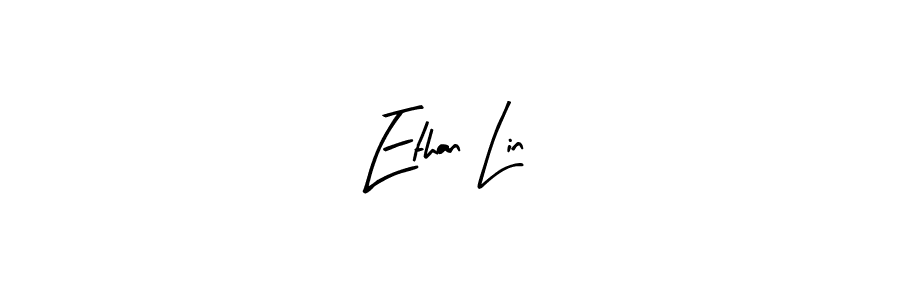 You should practise on your own different ways (Arty Signature) to write your name (Ethan Lin) in signature. don't let someone else do it for you. Ethan Lin signature style 8 images and pictures png