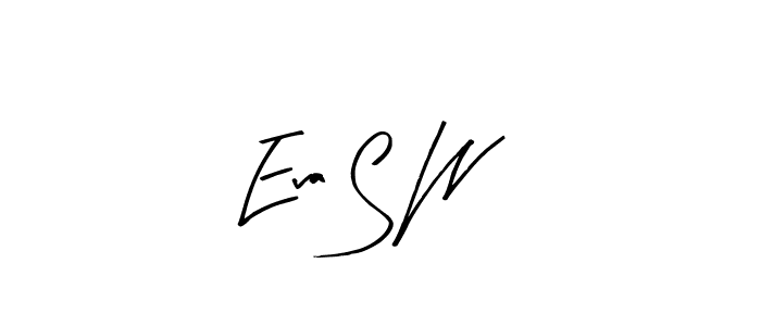 Similarly Arty Signature is the best handwritten signature design. Signature creator online .You can use it as an online autograph creator for name Eva S W. Eva S W signature style 8 images and pictures png