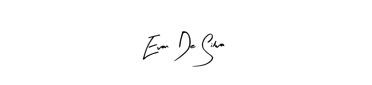 Make a beautiful signature design for name Evan De Silva. With this signature (Arty Signature) style, you can create a handwritten signature for free. Evan De Silva signature style 8 images and pictures png