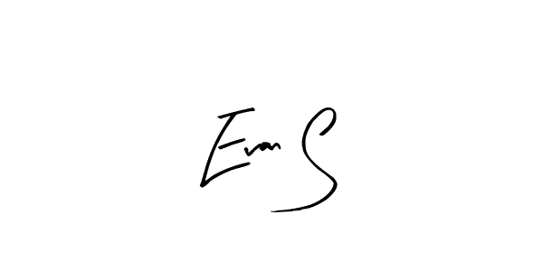 The best way (Arty Signature) to make a short signature is to pick only two or three words in your name. The name Evan S include a total of six letters. For converting this name. Evan S signature style 8 images and pictures png
