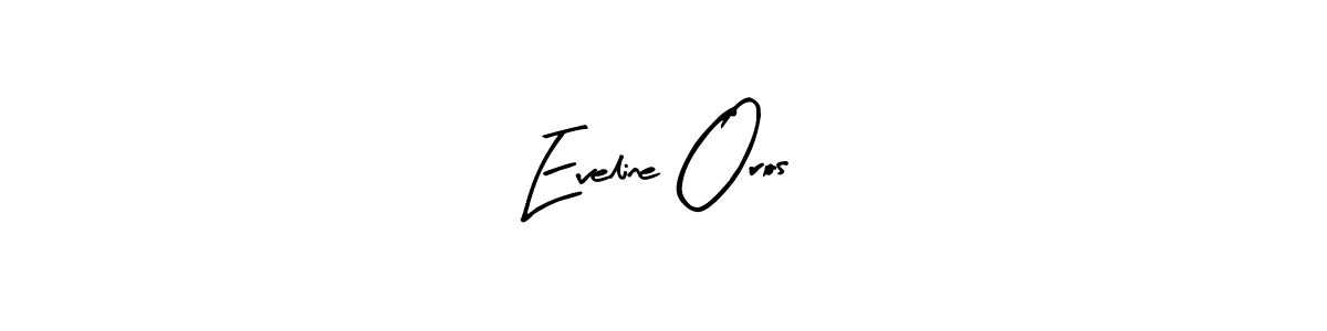How to make Eveline Oros name signature. Use Arty Signature style for creating short signs online. This is the latest handwritten sign. Eveline Oros signature style 8 images and pictures png