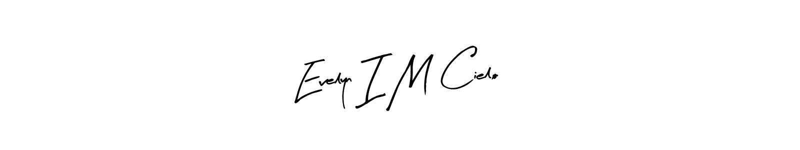 Design your own signature with our free online signature maker. With this signature software, you can create a handwritten (Arty Signature) signature for name Evelyn I M Cielo. Evelyn I M Cielo signature style 8 images and pictures png