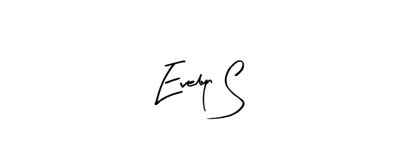 Arty Signature is a professional signature style that is perfect for those who want to add a touch of class to their signature. It is also a great choice for those who want to make their signature more unique. Get Evelyn S name to fancy signature for free. Evelyn S signature style 8 images and pictures png