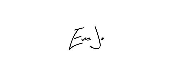 Create a beautiful signature design for name Evie Jo. With this signature (Arty Signature) fonts, you can make a handwritten signature for free. Evie Jo signature style 8 images and pictures png