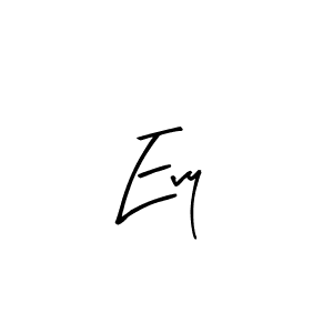 Arty Signature is a professional signature style that is perfect for those who want to add a touch of class to their signature. It is also a great choice for those who want to make their signature more unique. Get Evy name to fancy signature for free. Evy signature style 8 images and pictures png