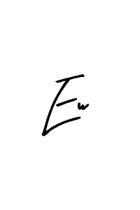 Use a signature maker to create a handwritten signature online. With this signature software, you can design (Arty Signature) your own signature for name Ew. Ew signature style 8 images and pictures png