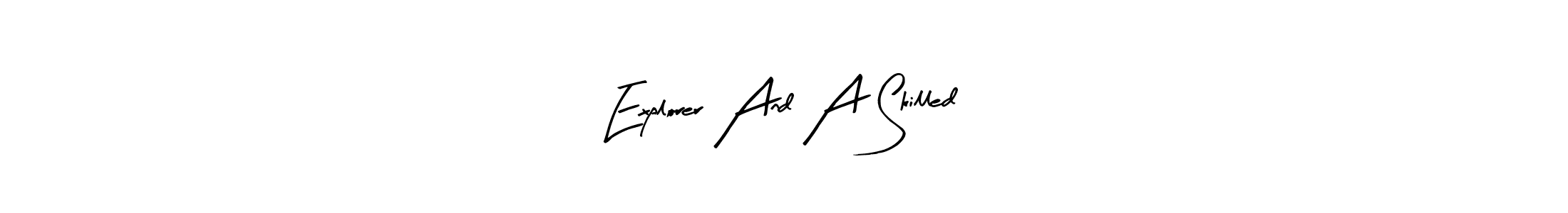 You should practise on your own different ways (Arty Signature) to write your name (Explorer And A Skilled) in signature. don't let someone else do it for you. Explorer And A Skilled signature style 8 images and pictures png