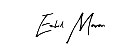 This is the best signature style for the Ezhil Maran name. Also you like these signature font (Arty Signature). Mix name signature. Ezhil Maran signature style 8 images and pictures png