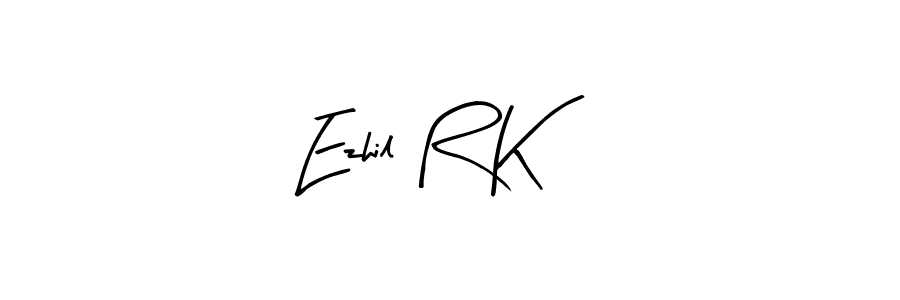 Make a beautiful signature design for name Ezhil R K. Use this online signature maker to create a handwritten signature for free. Ezhil R K signature style 8 images and pictures png