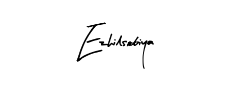 A stylish, flowing autograph style designed for name Ezhilsobiya using Arty Signature typography. Perfect for digital creative projects. Ezhilsobiya signature style 8 images and pictures png