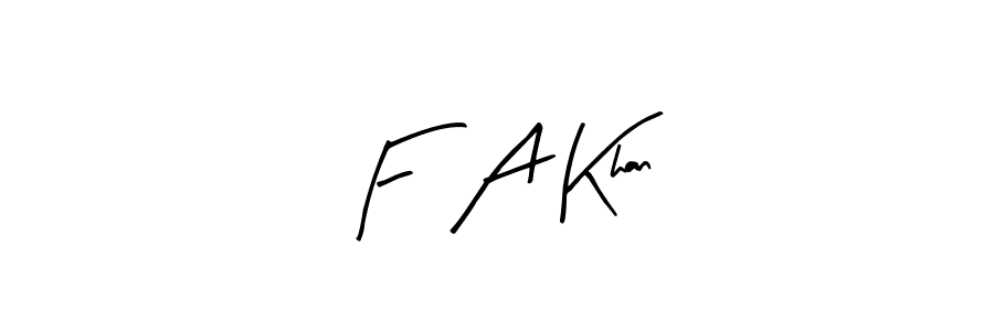 Here are the top 10 professional signature styles for the name F  A Khan. These are the best autograph styles you can use for your name. F  A Khan signature style 8 images and pictures png