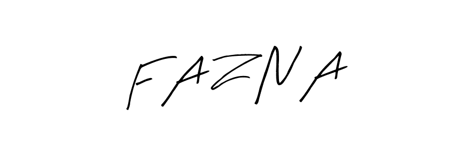 if you are searching for the best signature style for your name F A Z N A. so please give up your signature search. here we have designed multiple signature styles  using Arty Signature. F A Z N A signature style 8 images and pictures png
