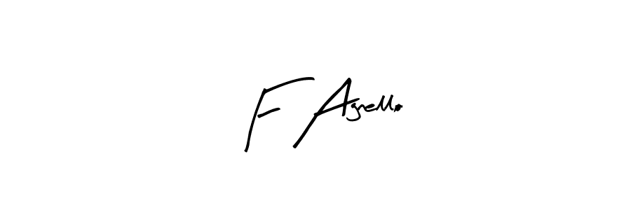 You should practise on your own different ways (Arty Signature) to write your name (F Agnello) in signature. don't let someone else do it for you. F Agnello signature style 8 images and pictures png