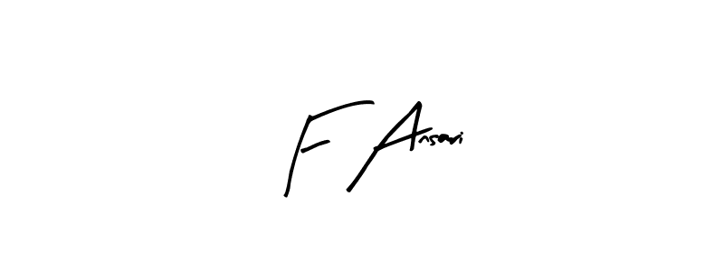 if you are searching for the best signature style for your name F Ansari. so please give up your signature search. here we have designed multiple signature styles  using Arty Signature. F Ansari signature style 8 images and pictures png