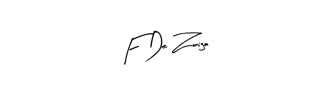 How to make F De Zuniga name signature. Use Arty Signature style for creating short signs online. This is the latest handwritten sign. F De Zuniga signature style 8 images and pictures png