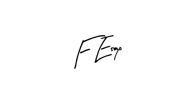 The best way (Arty Signature) to make a short signature is to pick only two or three words in your name. The name F Esap include a total of six letters. For converting this name. F Esap signature style 8 images and pictures png