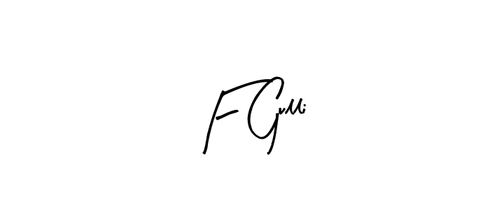 Create a beautiful signature design for name F Gulli. With this signature (Arty Signature) fonts, you can make a handwritten signature for free. F Gulli signature style 8 images and pictures png