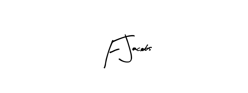 Arty Signature is a professional signature style that is perfect for those who want to add a touch of class to their signature. It is also a great choice for those who want to make their signature more unique. Get F Jacobs name to fancy signature for free. F Jacobs signature style 8 images and pictures png