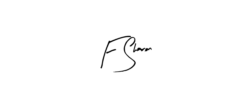 The best way (Arty Signature) to make a short signature is to pick only two or three words in your name. The name F Sharon include a total of six letters. For converting this name. F Sharon signature style 8 images and pictures png