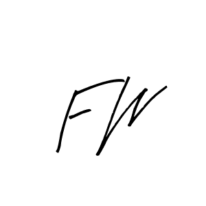 You should practise on your own different ways (Arty Signature) to write your name (F W) in signature. don't let someone else do it for you. F W signature style 8 images and pictures png