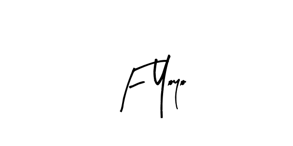 Also we have F Yoyo name is the best signature style. Create professional handwritten signature collection using Arty Signature autograph style. F Yoyo signature style 8 images and pictures png
