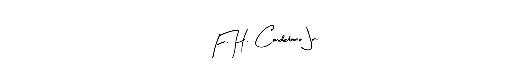 Also we have F. H. Candelario Jr. name is the best signature style. Create professional handwritten signature collection using Arty Signature autograph style. F. H. Candelario Jr. signature style 8 images and pictures png