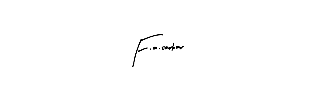 F.a.sarkar stylish signature style. Best Handwritten Sign (Arty Signature) for my name. Handwritten Signature Collection Ideas for my name F.a.sarkar. F.a.sarkar signature style 8 images and pictures png