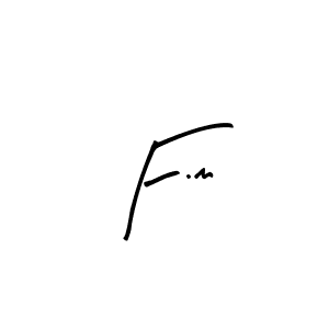 The best way (Arty Signature) to make a short signature is to pick only two or three words in your name. The name F.m include a total of six letters. For converting this name. F.m signature style 8 images and pictures png