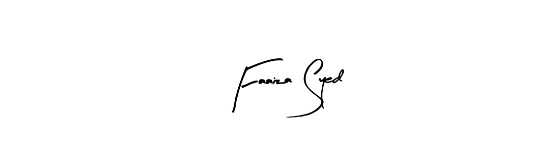 Also we have Faaiza Syed name is the best signature style. Create professional handwritten signature collection using Arty Signature autograph style. Faaiza Syed signature style 8 images and pictures png