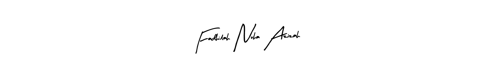 Here are the top 10 professional signature styles for the name Fadhilah Nuha Azizah. These are the best autograph styles you can use for your name. Fadhilah Nuha Azizah signature style 8 images and pictures png