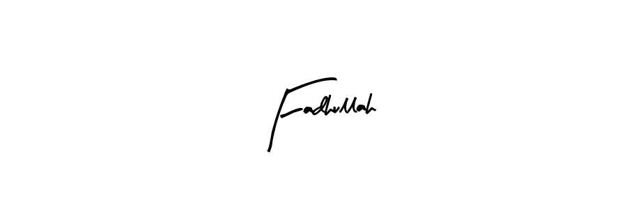 Fadhullah stylish signature style. Best Handwritten Sign (Arty Signature) for my name. Handwritten Signature Collection Ideas for my name Fadhullah. Fadhullah signature style 8 images and pictures png