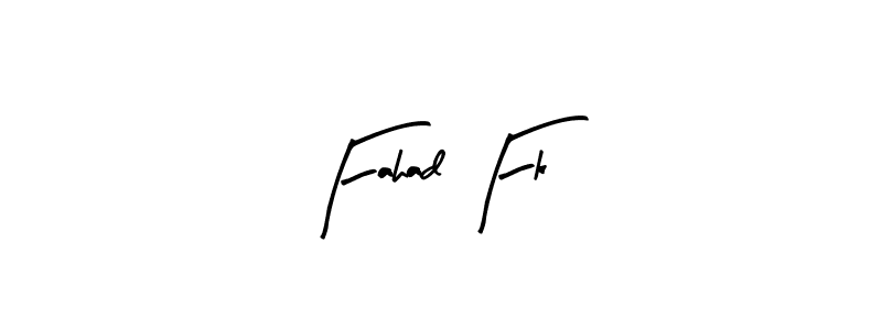 Design your own signature with our free online signature maker. With this signature software, you can create a handwritten (Arty Signature) signature for name Fahad Fk. Fahad Fk signature style 8 images and pictures png