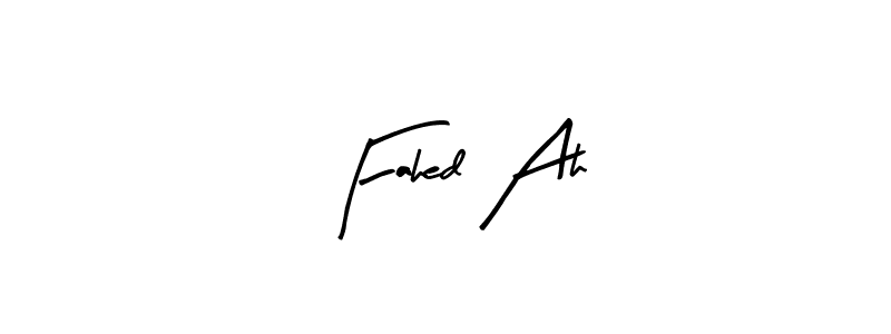 if you are searching for the best signature style for your name Fahed Ah. so please give up your signature search. here we have designed multiple signature styles  using Arty Signature. Fahed Ah signature style 8 images and pictures png