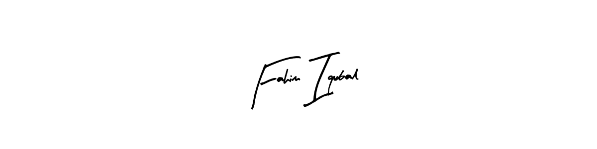 Make a beautiful signature design for name Fahim Iqubal. With this signature (Arty Signature) style, you can create a handwritten signature for free. Fahim Iqubal signature style 8 images and pictures png