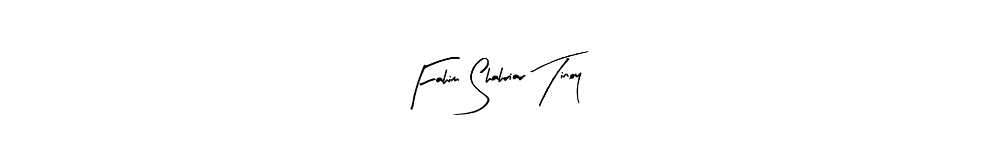 How to make Fahim Shahriar Tinoy name signature. Use Arty Signature style for creating short signs online. This is the latest handwritten sign. Fahim Shahriar Tinoy signature style 8 images and pictures png