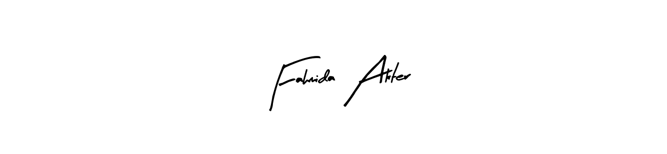 Make a short Fahmida Akter signature style. Manage your documents anywhere anytime using Arty Signature. Create and add eSignatures, submit forms, share and send files easily. Fahmida Akter signature style 8 images and pictures png