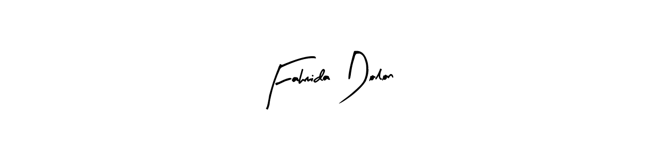 Make a beautiful signature design for name Fahmida Dolon. Use this online signature maker to create a handwritten signature for free. Fahmida Dolon signature style 8 images and pictures png