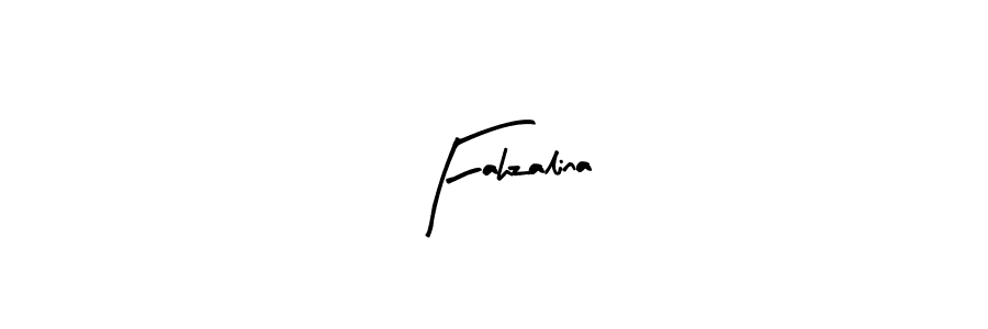 Similarly Arty Signature is the best handwritten signature design. Signature creator online .You can use it as an online autograph creator for name Fahzalina. Fahzalina signature style 8 images and pictures png