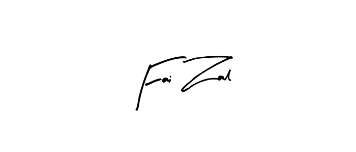 Use a signature maker to create a handwritten signature online. With this signature software, you can design (Arty Signature) your own signature for name Fai Zal. Fai Zal signature style 8 images and pictures png