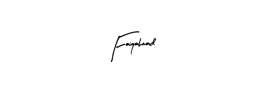 Use a signature maker to create a handwritten signature online. With this signature software, you can design (Arty Signature) your own signature for name Faiqahmad. Faiqahmad signature style 8 images and pictures png