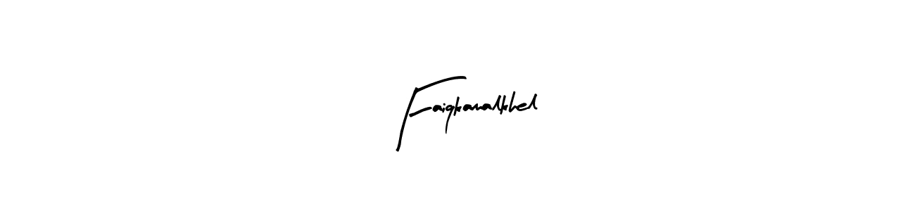 Create a beautiful signature design for name Faiqkamalkhel. With this signature (Arty Signature) fonts, you can make a handwritten signature for free. Faiqkamalkhel signature style 8 images and pictures png