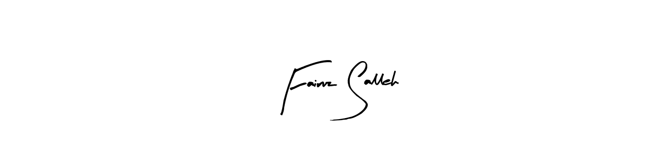 Fairuz Salleh stylish signature style. Best Handwritten Sign (Arty Signature) for my name. Handwritten Signature Collection Ideas for my name Fairuz Salleh. Fairuz Salleh signature style 8 images and pictures png