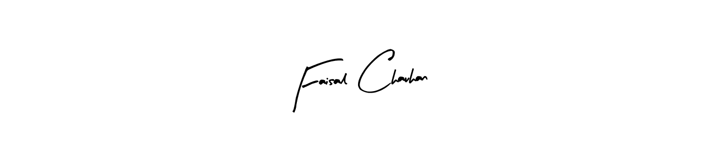 Use a signature maker to create a handwritten signature online. With this signature software, you can design (Arty Signature) your own signature for name Faisal Chauhan. Faisal Chauhan signature style 8 images and pictures png