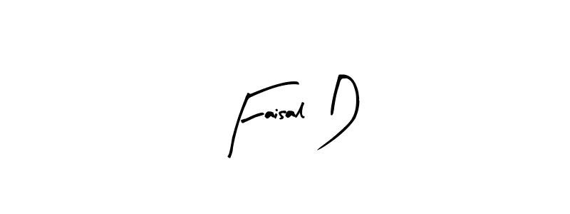 Similarly Arty Signature is the best handwritten signature design. Signature creator online .You can use it as an online autograph creator for name Faisal D. Faisal D signature style 8 images and pictures png