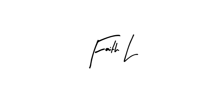 Make a beautiful signature design for name Faith L. With this signature (Arty Signature) style, you can create a handwritten signature for free. Faith L signature style 8 images and pictures png