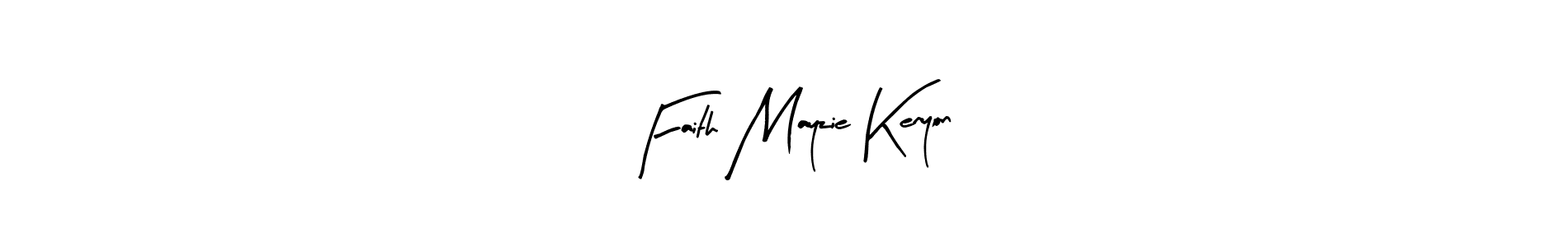 How to make Faith Mayzie Kenyon name signature. Use Arty Signature style for creating short signs online. This is the latest handwritten sign. Faith Mayzie Kenyon signature style 8 images and pictures png