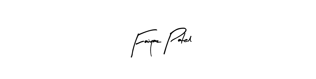 Create a beautiful signature design for name Faiyaz Patel. With this signature (Arty Signature) fonts, you can make a handwritten signature for free. Faiyaz Patel signature style 8 images and pictures png