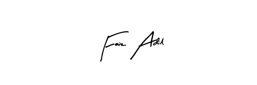 How to make Faiz Adil name signature. Use Arty Signature style for creating short signs online. This is the latest handwritten sign. Faiz Adil signature style 8 images and pictures png