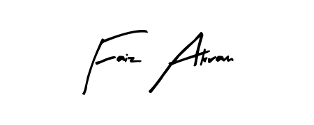 Design your own signature with our free online signature maker. With this signature software, you can create a handwritten (Arty Signature) signature for name Faiz Akram. Faiz Akram signature style 8 images and pictures png